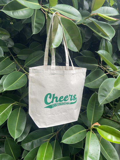 CHEERS TO SHOWING UP XL TOTE